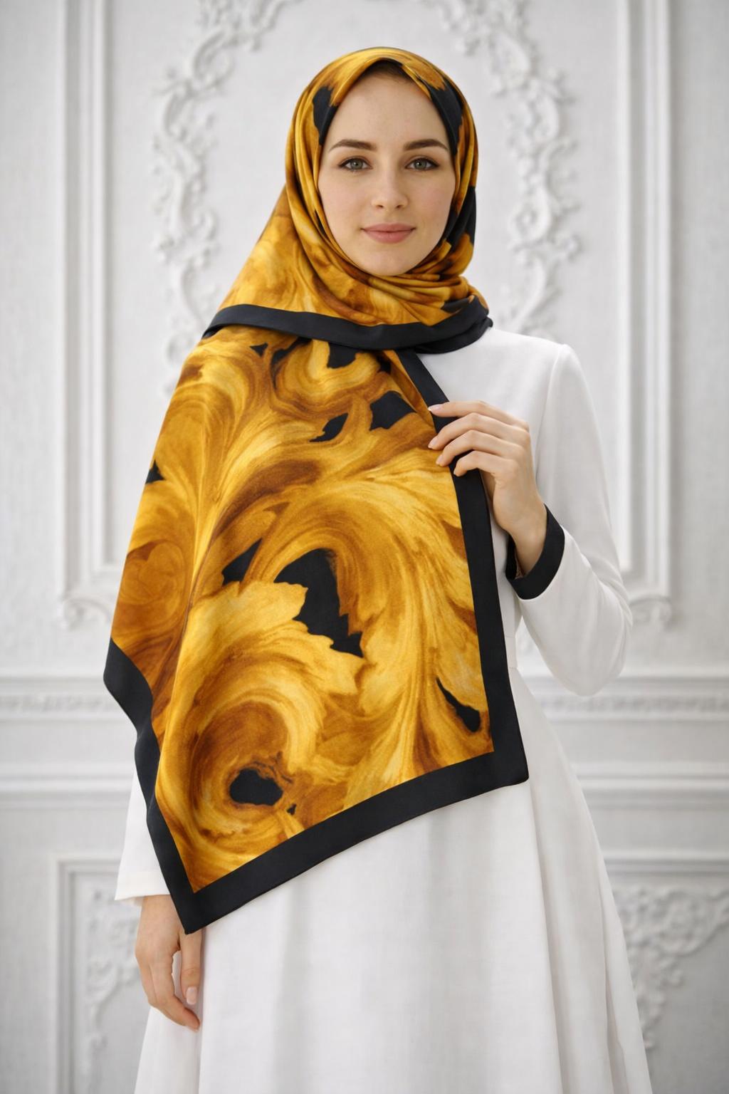 Riva Pamuklu Soft Şal Desen 5 B6