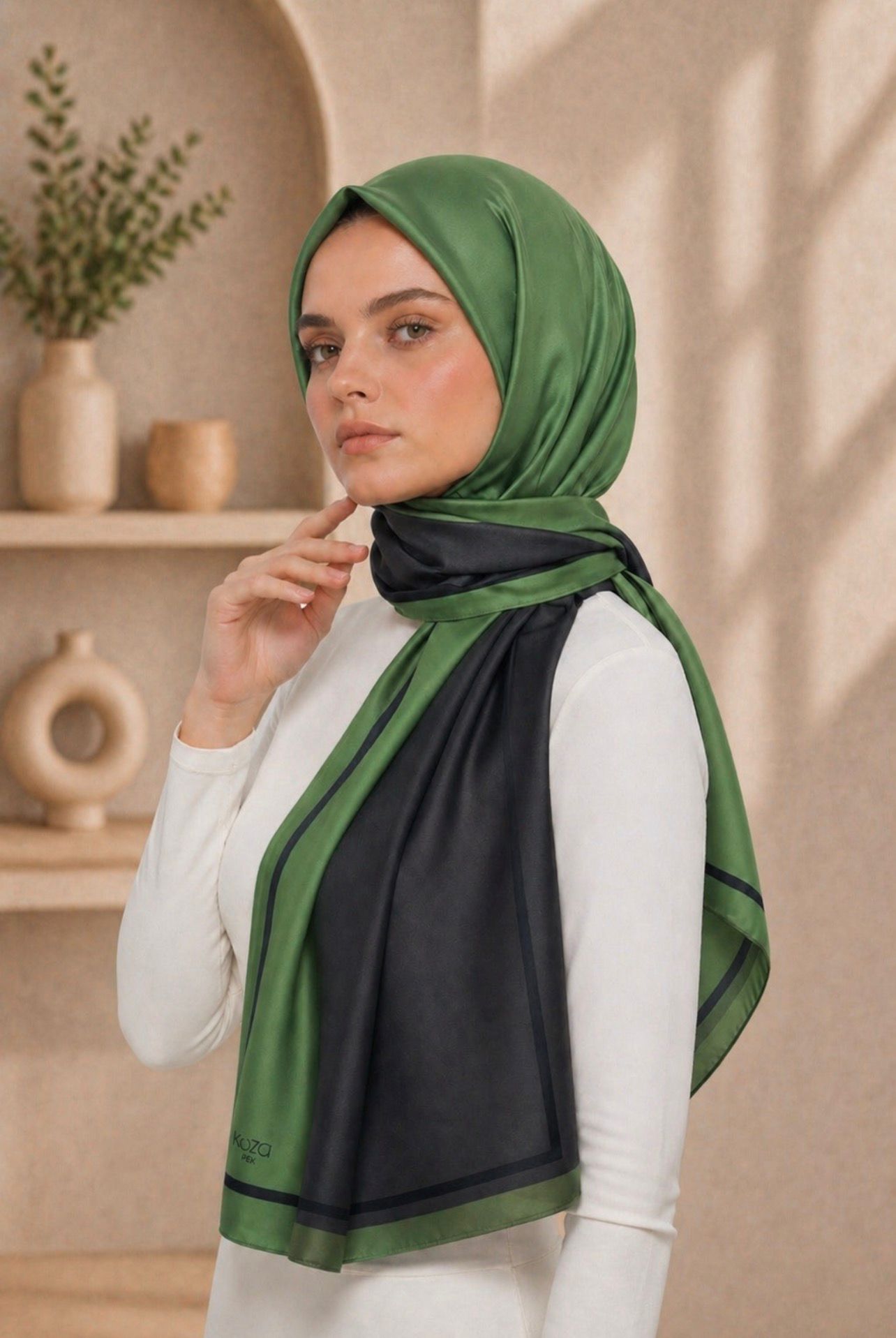 Riva Pamuklu Soft Şal Desen 2 B12