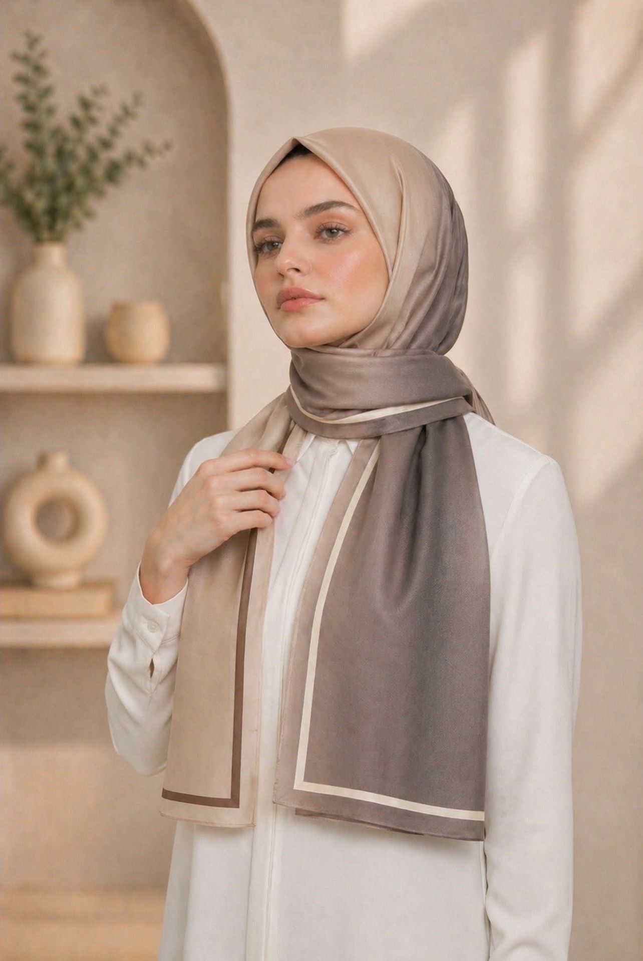 Riva Pamuklu Soft Şal Desen 2 B13