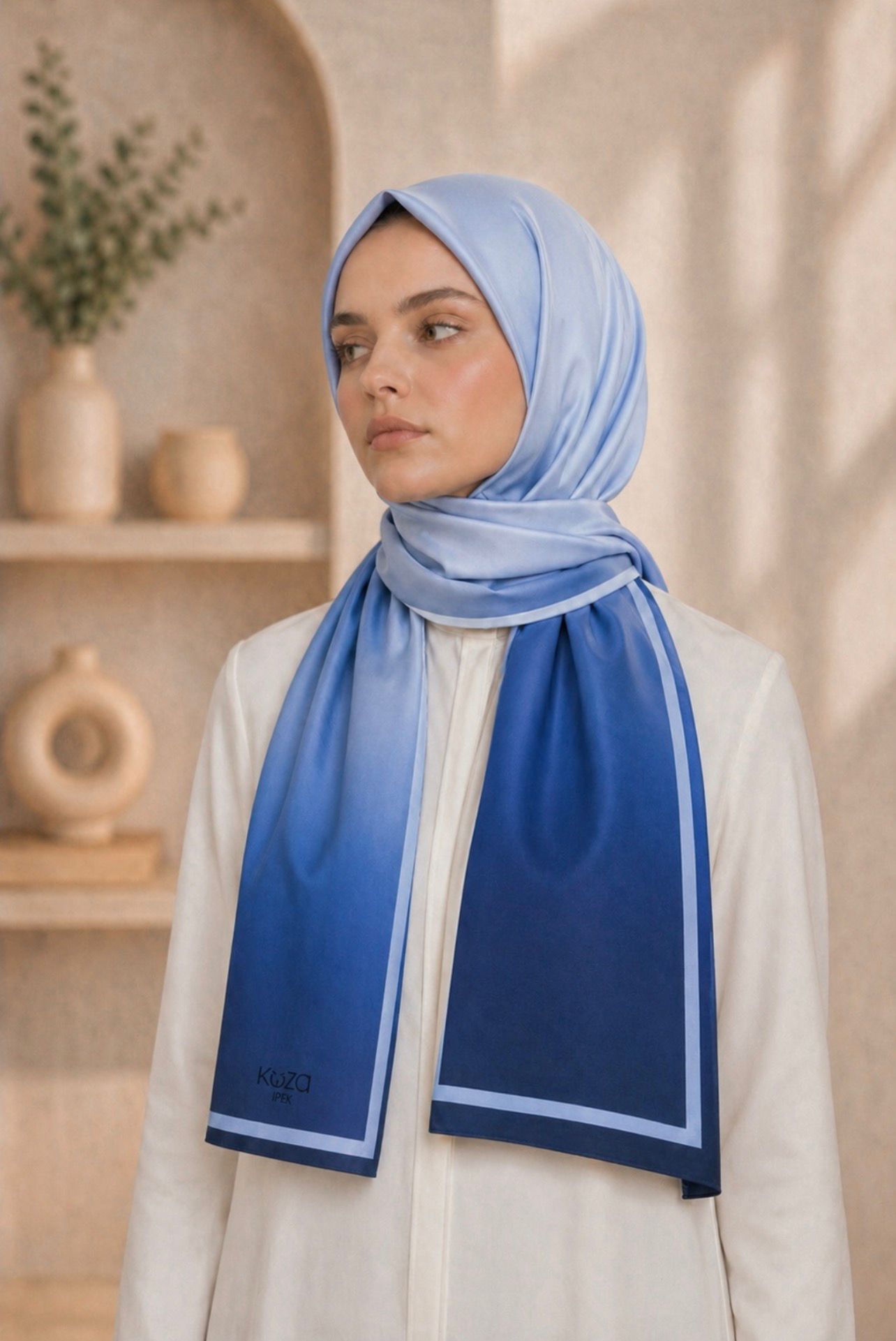 Riva Pamuklu Soft Şal Desen 2 B15
