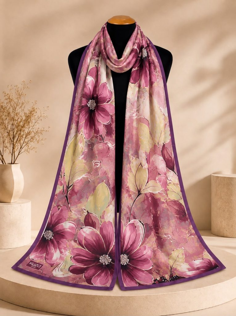 Riva Pamuklu Soft Şal-Flower 12