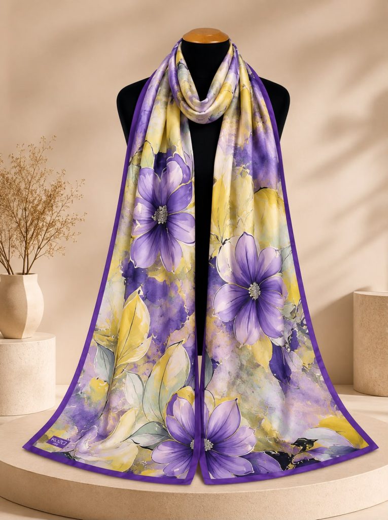 Riva Pamuklu Soft Şal-Flower 07