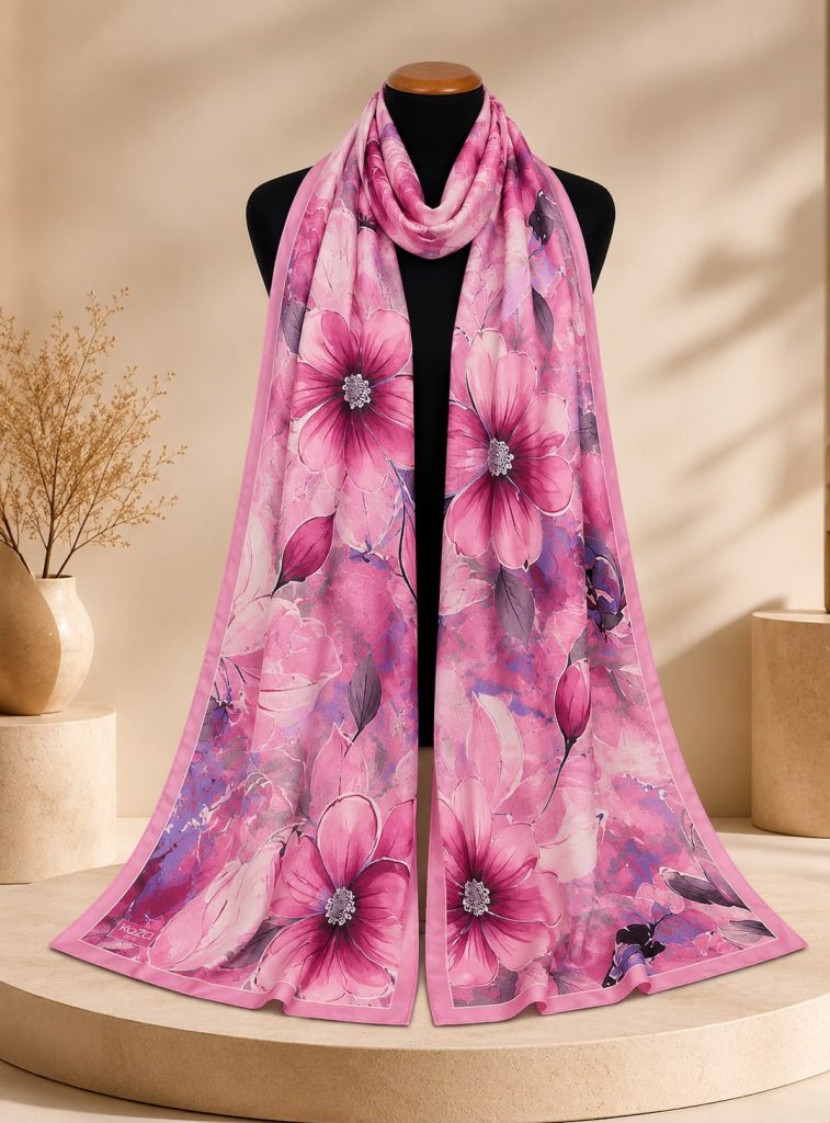 Riva Pamuklu Soft Şal-Flower 06