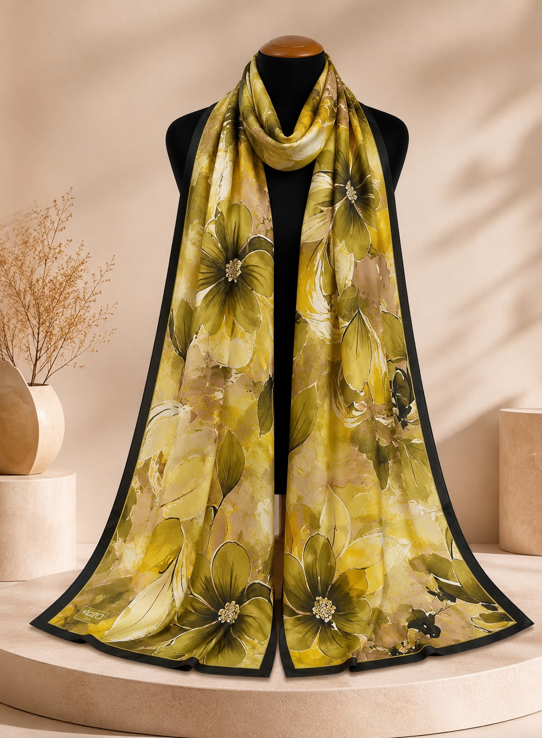 Riva Pamuklu Soft Şal-Flower 05
