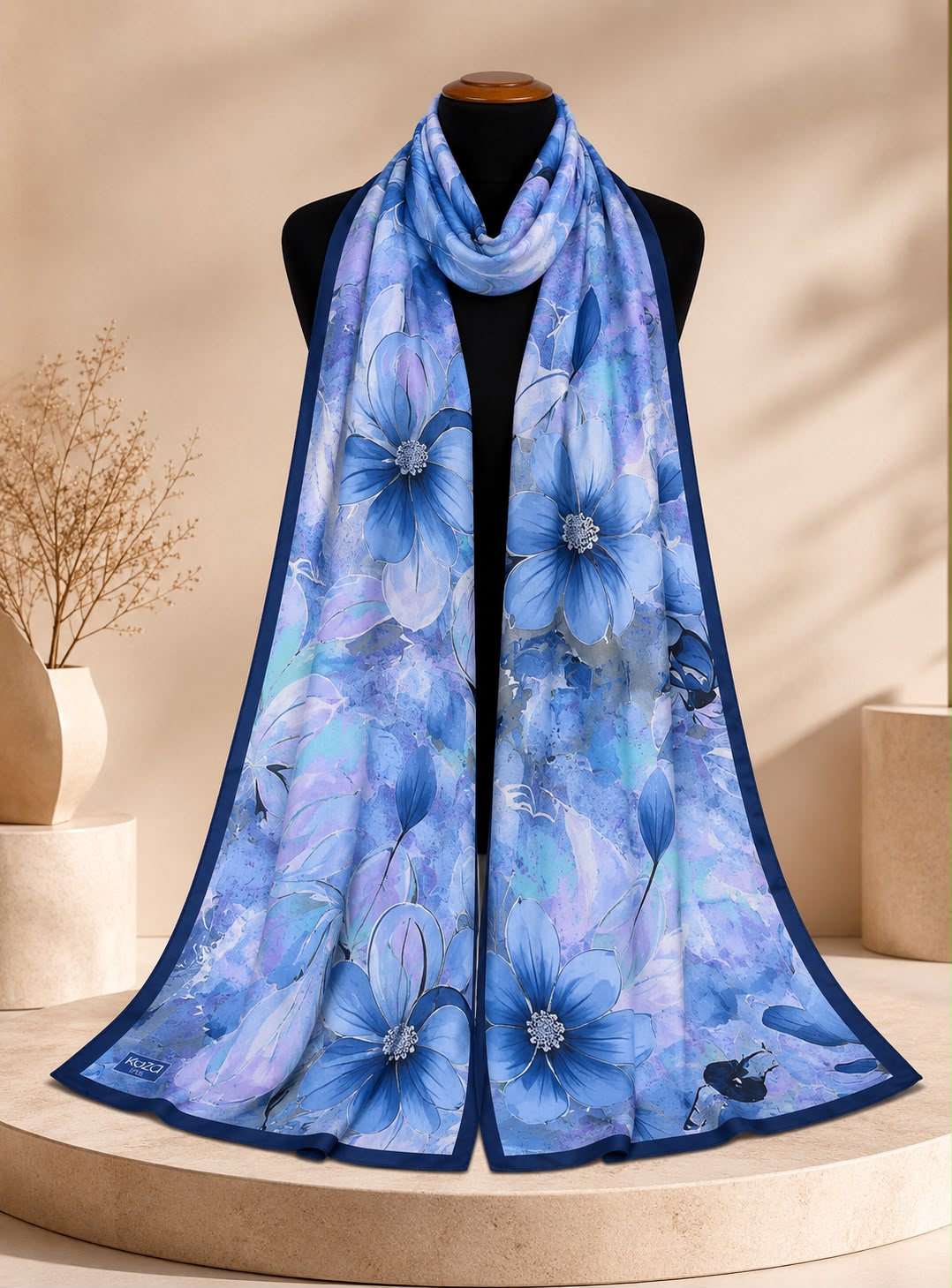 Riva Pamuklu Soft Şal-Flower 04