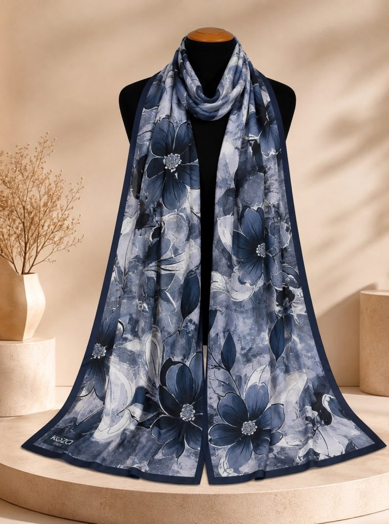 Riva Pamuklu Soft Şal-Flower 03