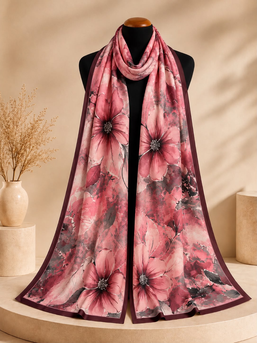 Riva Pamuklu Soft Şal-Flower 02