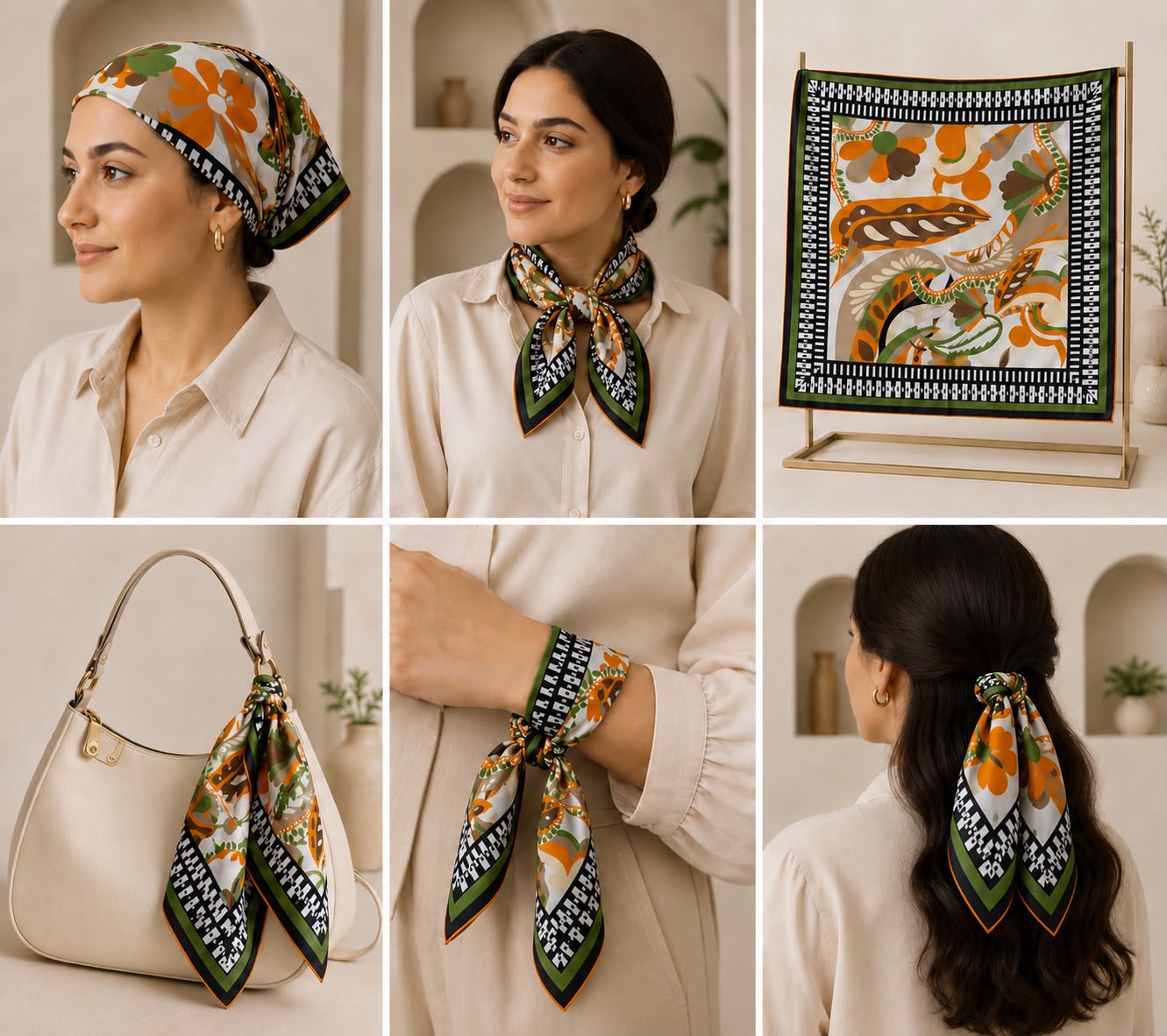 Grand Viscose Fular-Bandana Serisi Desen-38