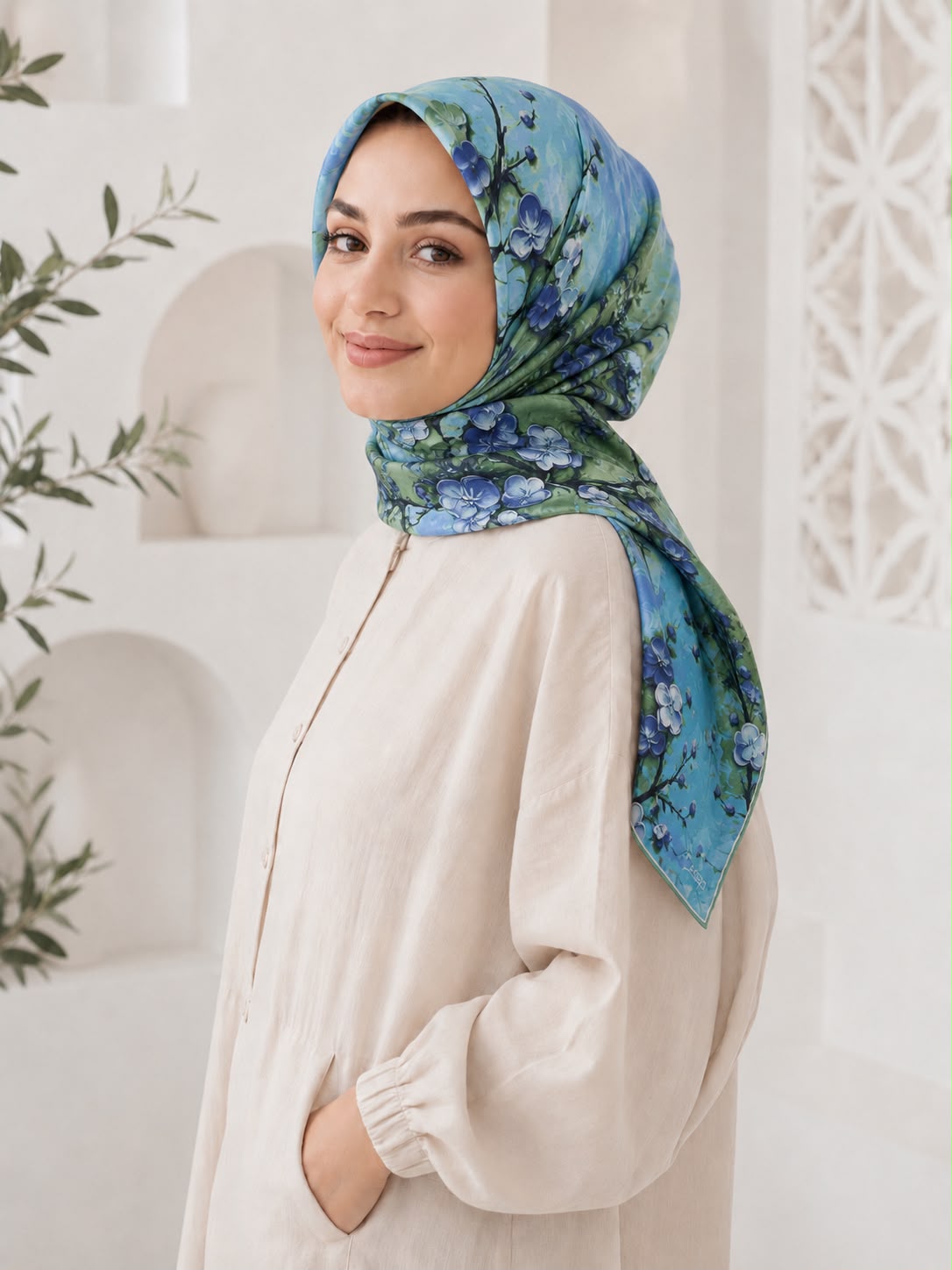 Riva Pamuk Eşarp Van Gogh 10