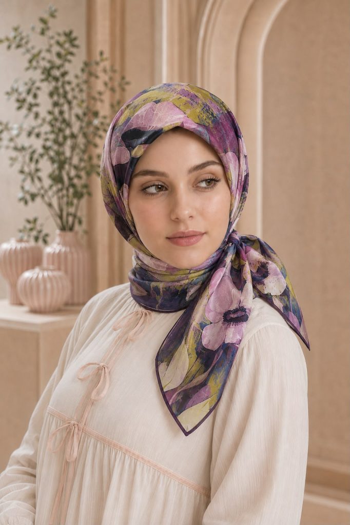 Riva Pamuk Eşarp Feza 09