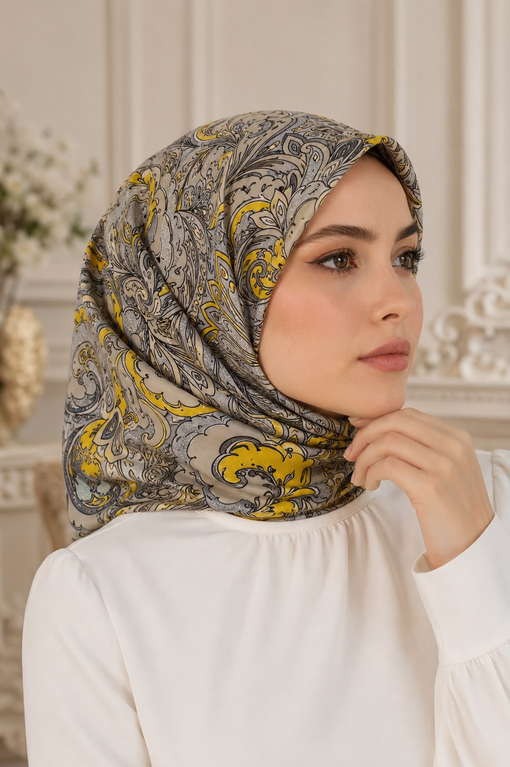 Riva Pamuk Eşarp Arya 04