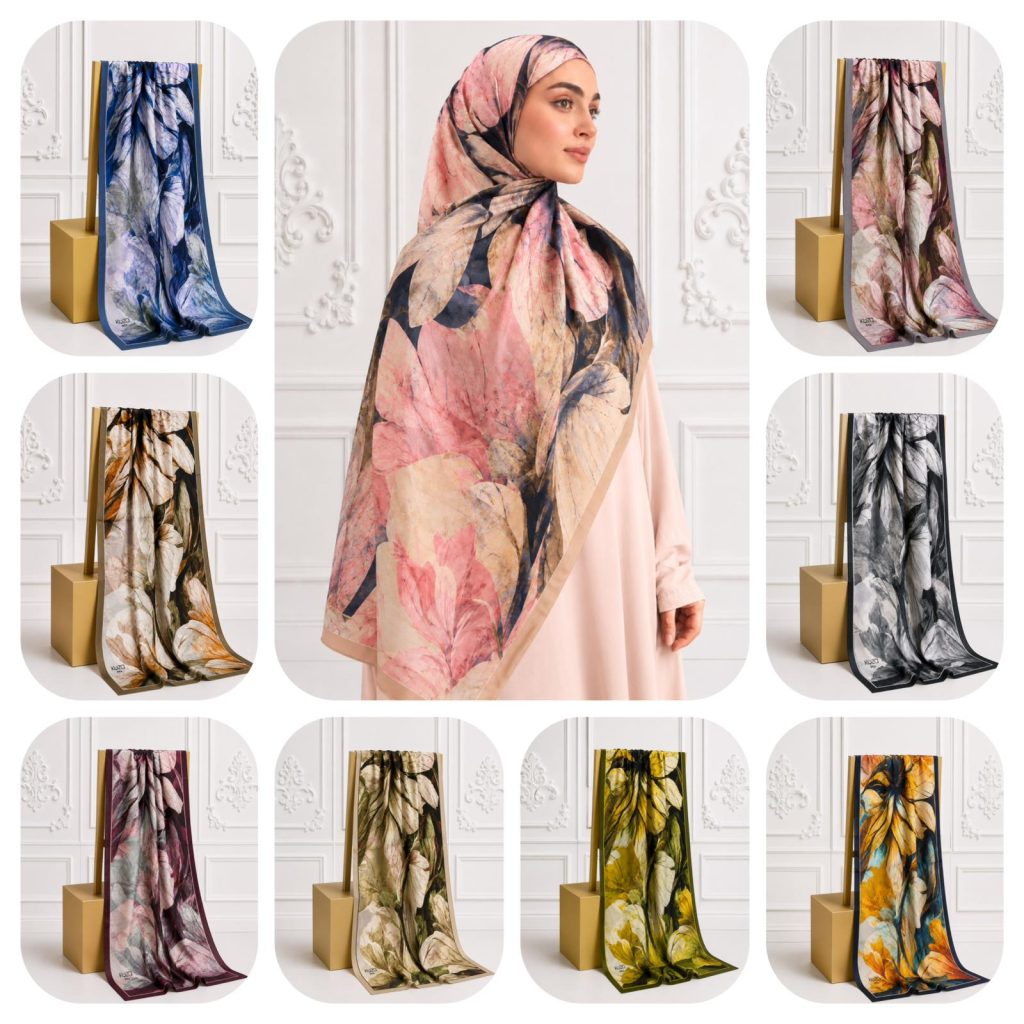 Riva Şal – Batik Yaprak 9’Lu Set